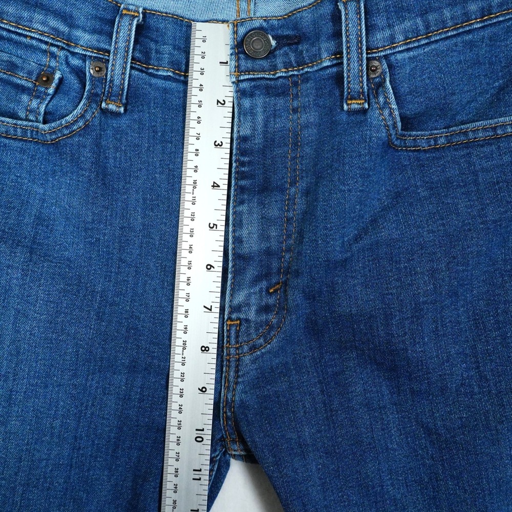 Levis 513 Slim Straight Blue Jeans Mens 34x30 Medium Wash Denim Pants - Picture 6 of 6
